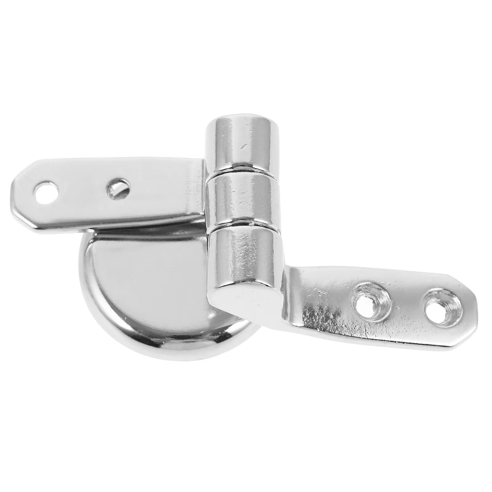 

1Set Aluminum Alloy Toilet Hinge Replacement Set Silver Color Universal Compatibility Wooden Metal Plastic Toilets Heavy Duty