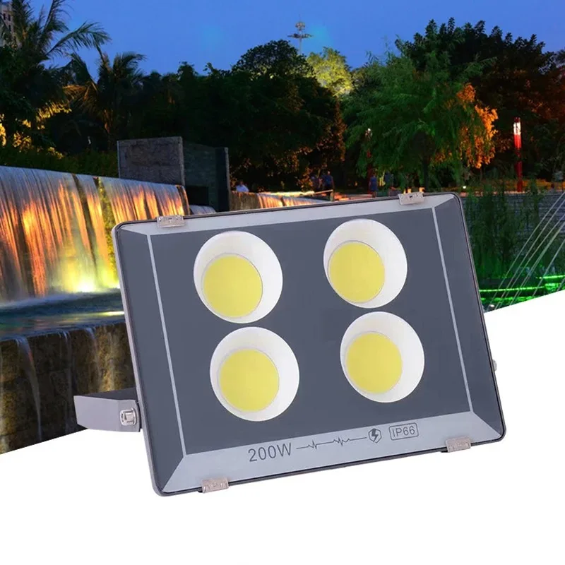 

LED Floodlight 220V 300W 200W 100W 50W High Bright IP66 Waterproof Outdoor Garden Projector Lighting Spotlight Wall Floodlight