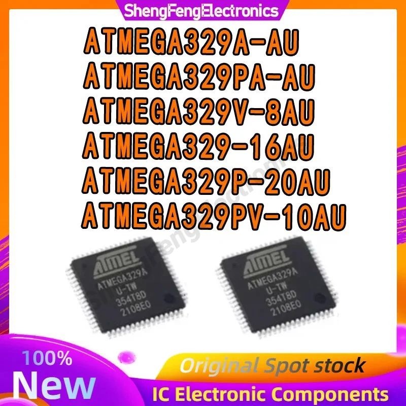 

ATMEGA329A-AU ATMEGA329-16AU ATMEGA329PA-AU ATMEGA329P-20AU ATMEGA329PV-10AU ATMEGAATMEGA329V-8AU IC Chip in stock