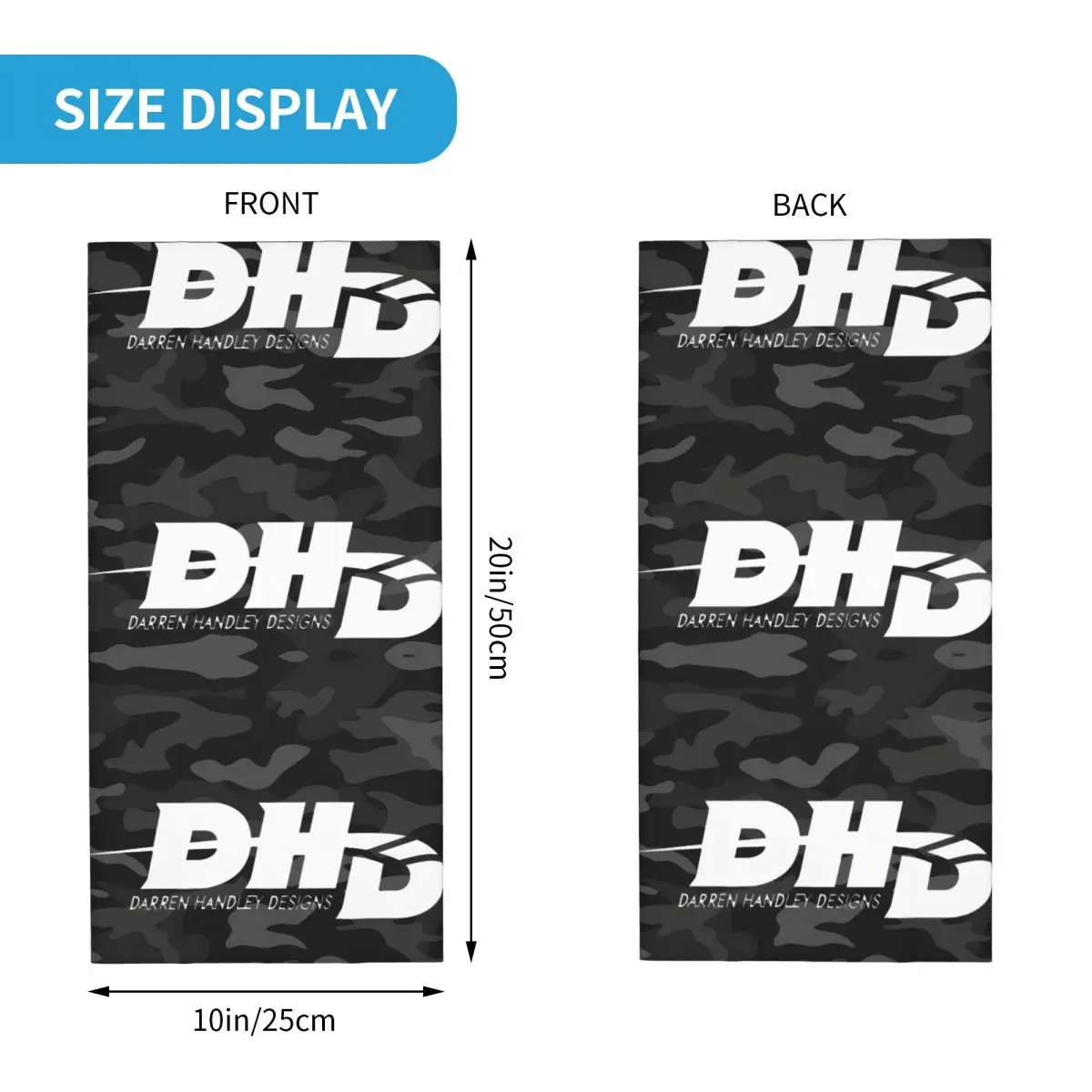 Fan D-DHD Bandana Neck Cover Printed Motorcycle Motocross Face Scarf Hiking Unisex Adult Winter