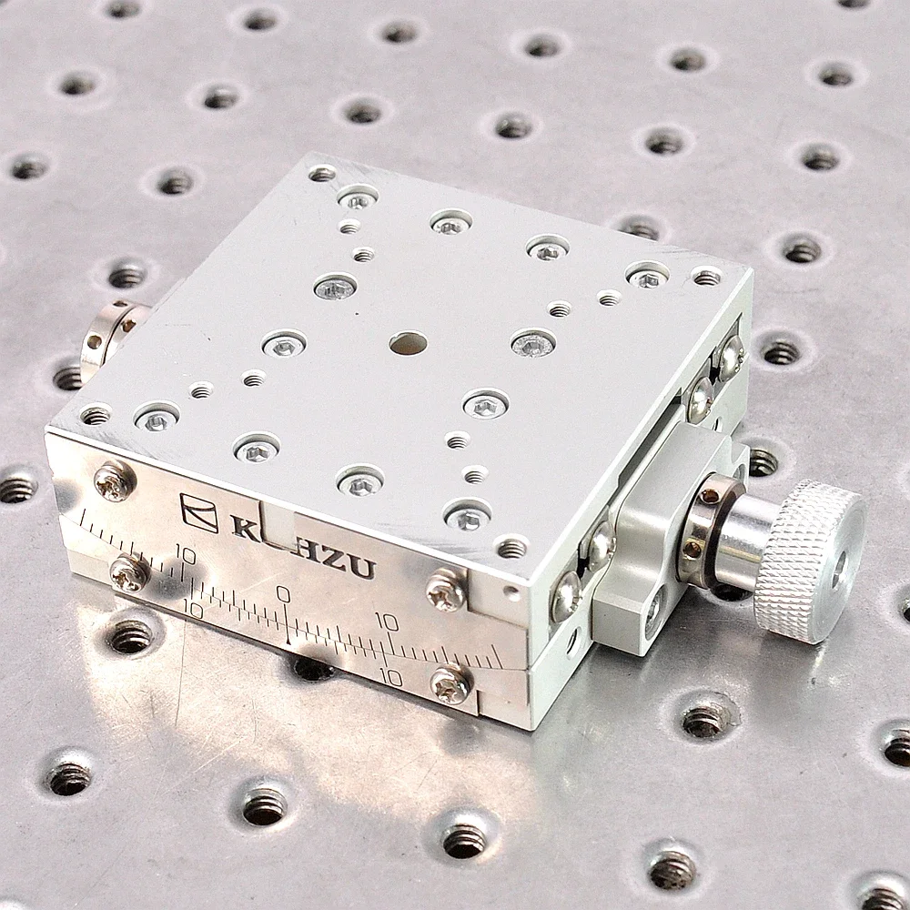 SA07A-RM SA07A-RT KOHZU Hướng Dẫn Sử Dụng Độ Chính Xác Cao Độ Vòng Cung Góc Goniometer Trượt Bàn Nhôm Kích Thước 70*70Mm
