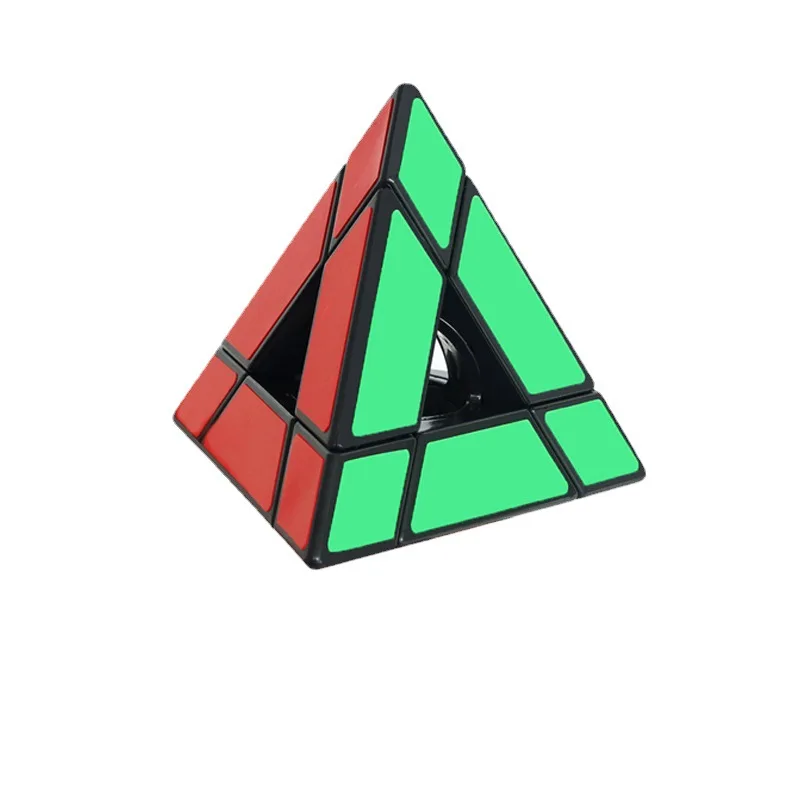 SengSo Hollow Pyramid Cube Magic Tower Cube Smooth and Not Laggy Black 3x3 Pyramid Children's Educational Toy Fidget Toys