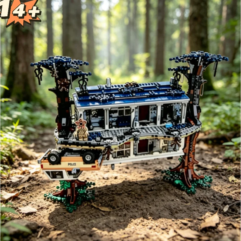 Stranger Theme Creel House Building Blocks Premium Diy Assembly Model Creative Home Stylish Ornament Decor Moc Holiday Party Gif