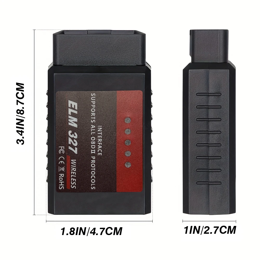 ELM327 Bluetooth OBD2 car scanner support 9 car protocols works with IOS/Android/Windows