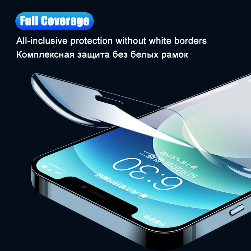 3Pcs Soft Hydrogel Film For iPhone 15 14 13 12 11 Pro Max XS XR X 7 8 15 Plus Protective Silicone TPU Screen Protector Not Glass
