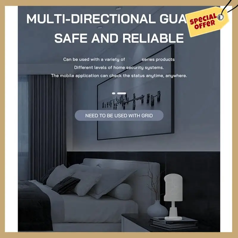 1 шт. Zigbee умный датчик присутствия человека инфракрасный датчик света детектор с сигнализацией для домашнего офиса