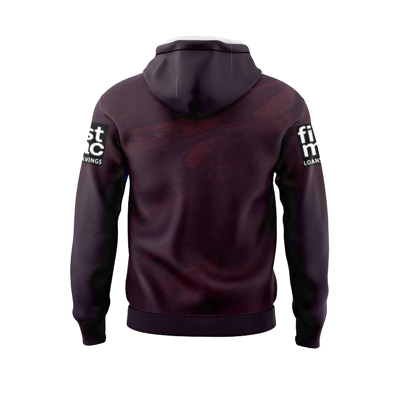 Winter hoodie  2023 Brisbane Broncos home rugby jersey