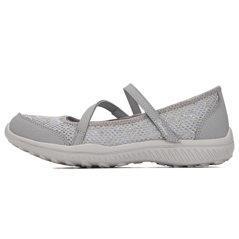 

Skechers Women's Shoes, One-Foot Sports Shoes, Breathable Soft-Soled Wedge-Heeled Walking Casual Shoes 100022-Gry