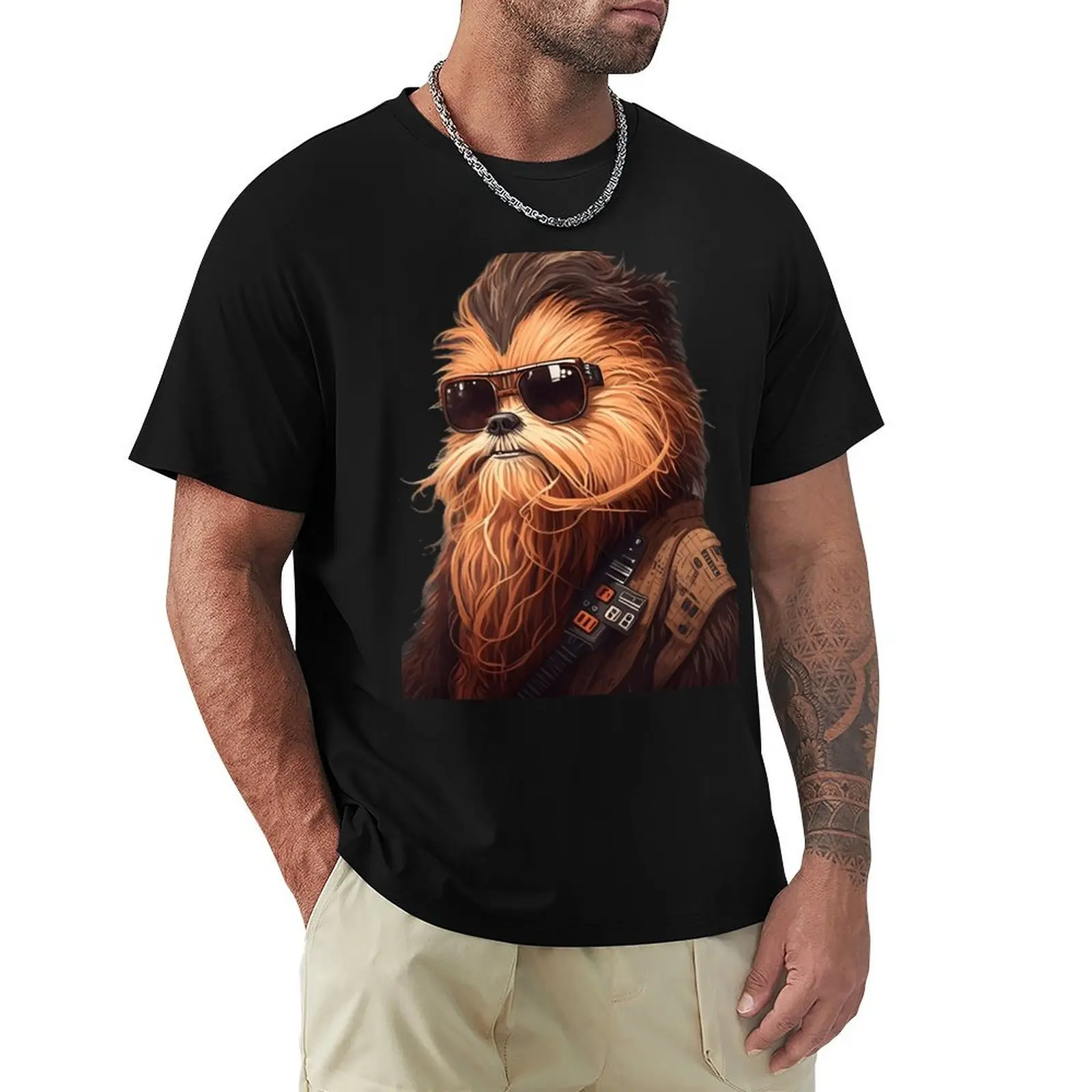 

Wookie T-Shirt affliction shirts Short sleeve tee big and tall t shirts for men
