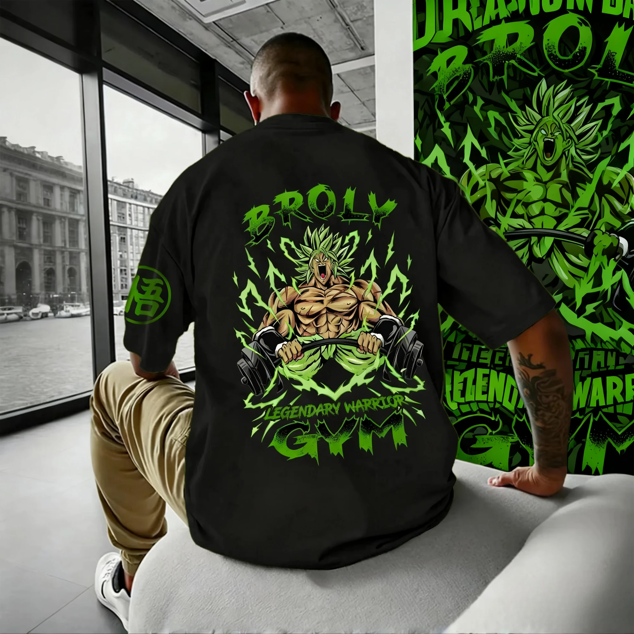 

Новая футболка с персонажем Broly серии Dragon Ball 2025 года, очень большой летний принт Y2k, свободная повседневная футболка из 100% чистого хлопка