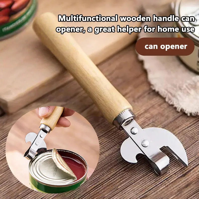 Can Opener Multifunctional Gadgets Manual Lid Remover Home Kitchen Accessories For Jars Canisters Bottle Opener