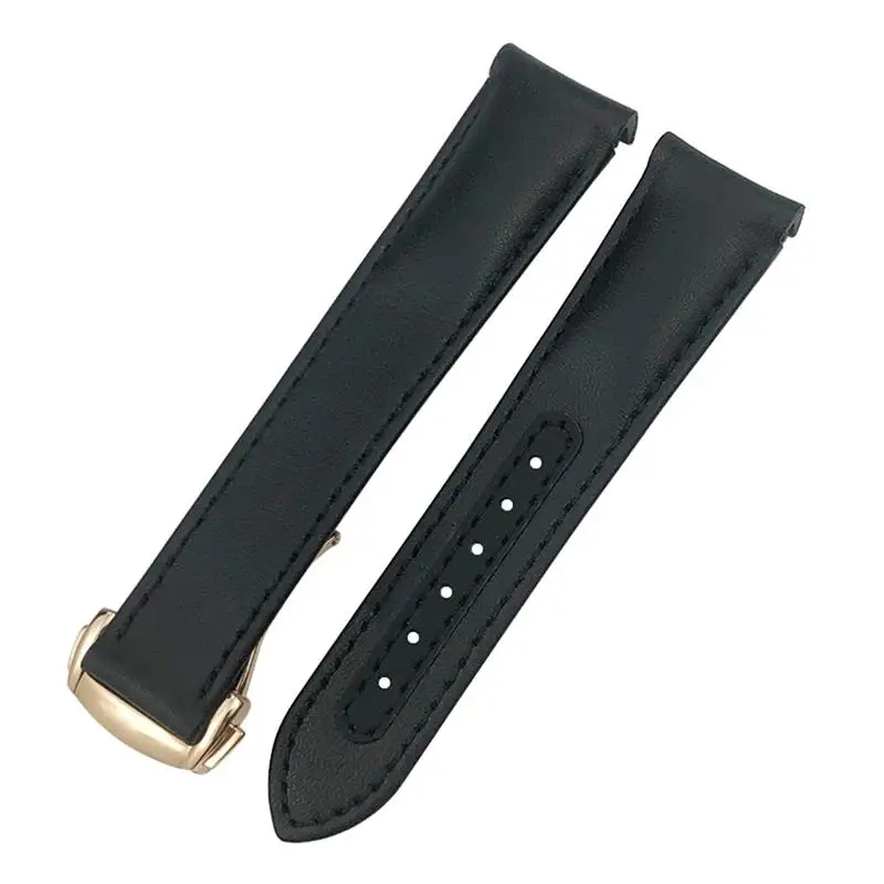 

NFR Genuine Leather Watchband 19mm 20mm 21mm for Omega Seamaster 300 Speedmaster AT150 Planet Ocean Smooth Cowhide Watch Strap