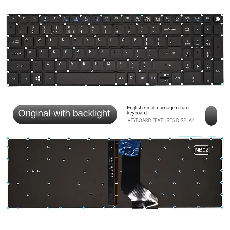 

Замените подходит для Acer E15 E5-573G 582P 772G 532G 522G 573T 557U 752G клавиатура ноутбука