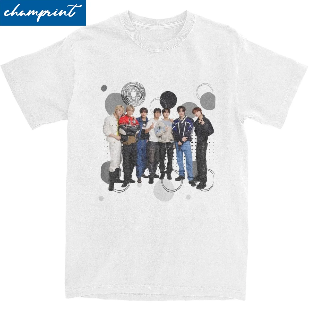 KPOP Enhypened футболка для мужчин и женщин Смешные хлопковые футболки с круглым вырезом футболки с коротким рукавом Подарок Идея одежды