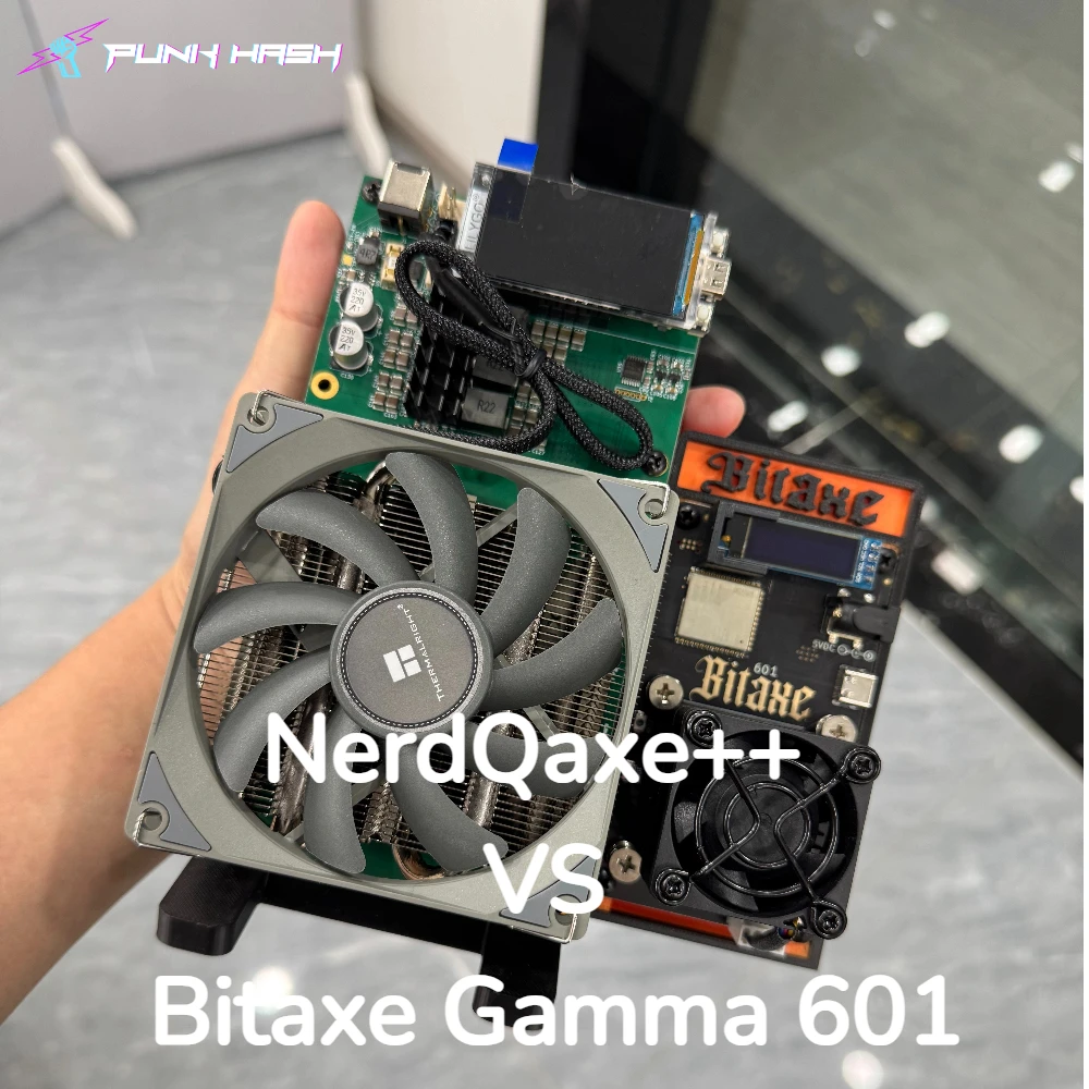 

NerdQAxe VS Bitaxe Gamma 601 Подставка для майнинга и ботаников Nerdqaxe
