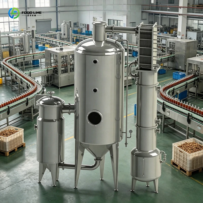 Evaporation Machine Vacuum Steam Concentrator Low Temperature Energy Saving for Plant Extract Refining Line