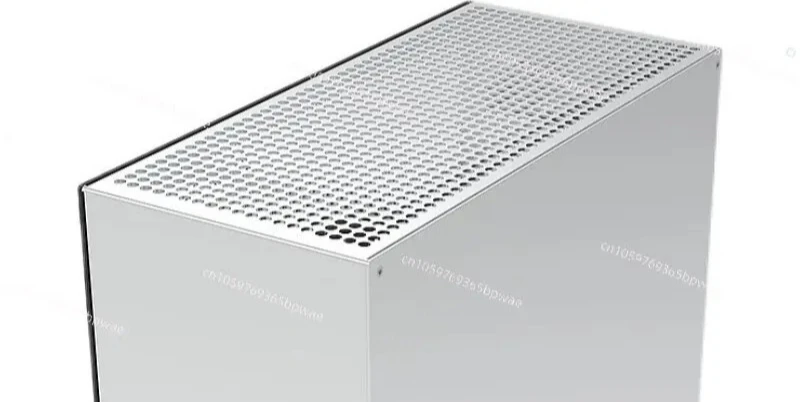 All Aluminum Mini PC Case K88，MATX ITX Small Chassis，Glass Side Panel Transparent Design，Compatible With ATX Power Supply