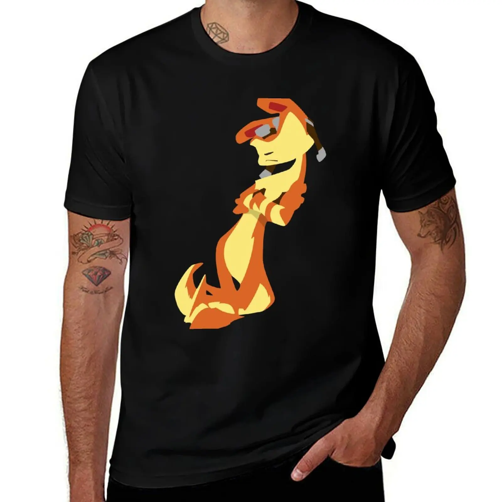

Jak and Daxter-Daxter(No eyes variant) T-Shirt man t shirt designer t shirts with prints t shirts for man cotton soft T-Shirt