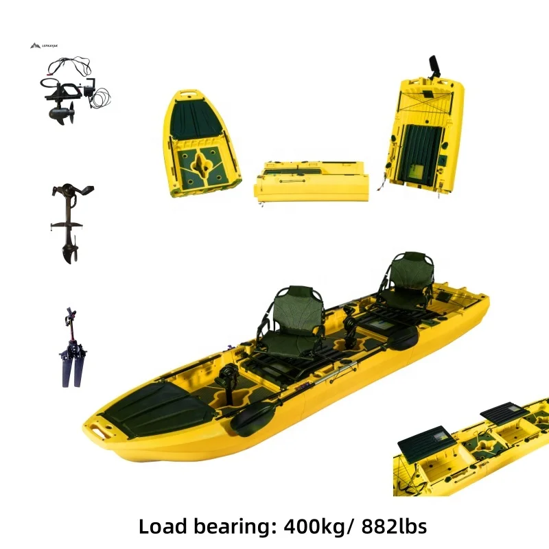 New 1 Person or 2 Persons Mult-power  Drive Modular Kayak for Sea Fishing and Outdoor Sports With Large Capacity
