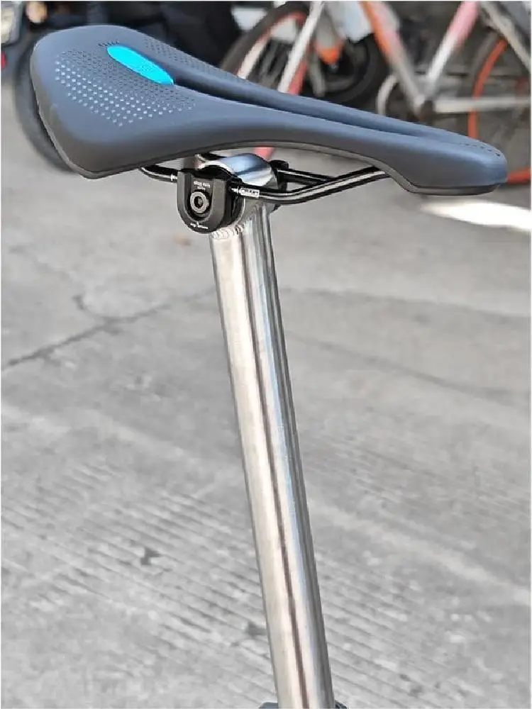 AliExpress NONE Titanium Alloy Bicycle Seatpost Road Bike MTB Seat Tube 27.2/31.6*350mm Accessories Parts Suitable For 7×7mm Seat Cushions