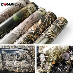 Car Camouflage Wrap Film Car Stickers Bubble Free Self Adhesive Foil Gun Stickers Auto Camo Woodland Natural Decal Decoration
