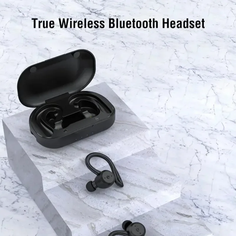 

Hot Selling Hanging Ear Bluetooth 5.3 Earphones TWS IPX7 Waterproof Stereo Noise Cancelling Outdoor Running Sports Earphones