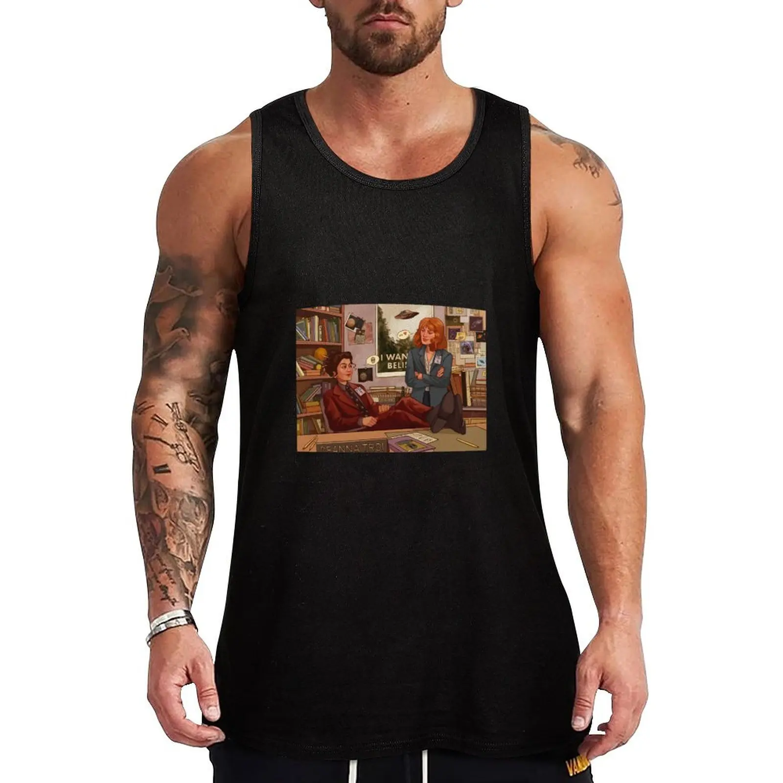 

star trek x files au Tank Top Body man Men's summer clothes sleeveless tshirts for men anime top