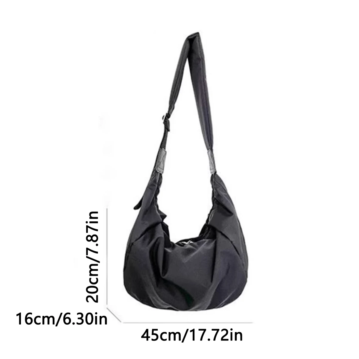 Fashionable casual large capacity nylon ladies shoulder bag Korean style tramp bag youth crossbody bag.-zmt