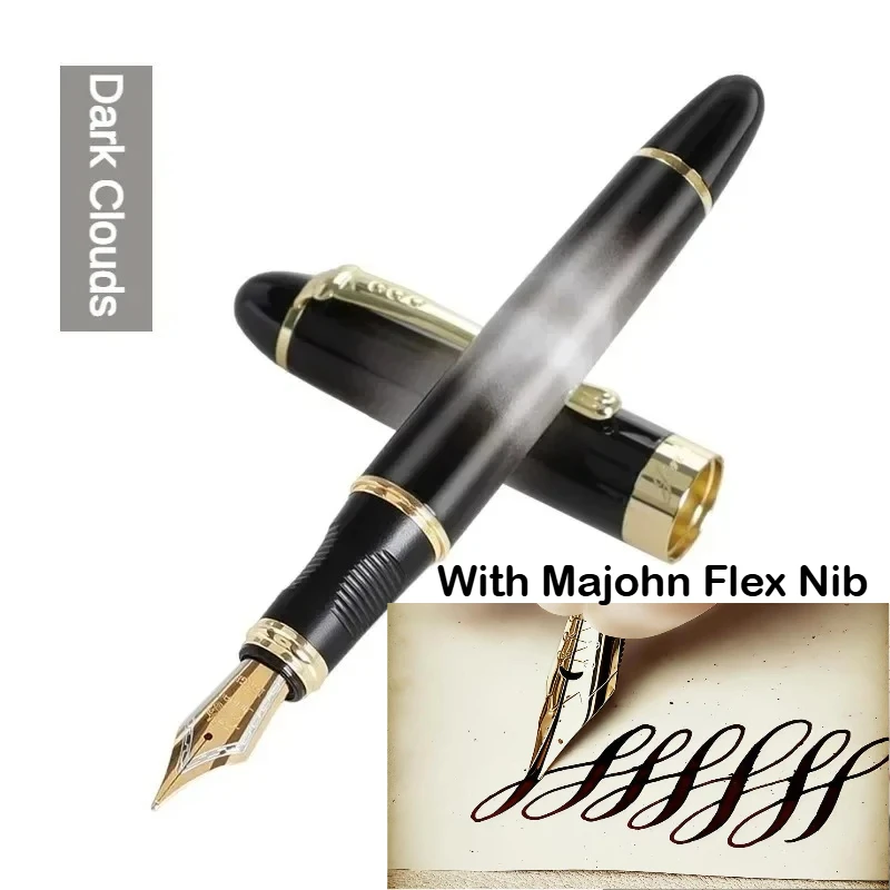 JINHAO X450 Füllfederhalter mit Majohn Flex Nib Kalligraphie-Stift, Metallstifte zum Schreiben, für Schule, Bürobedarf, Schreibwaren – Detail 24