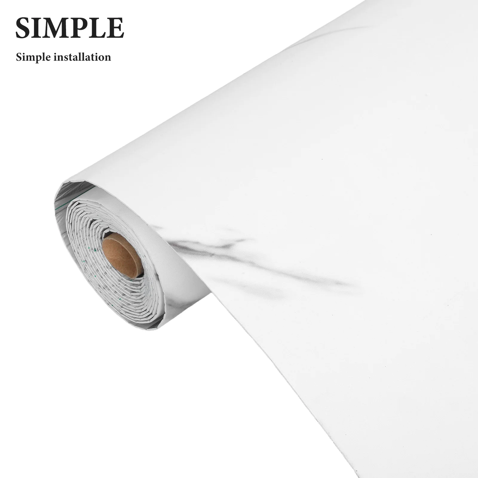 สติ๊กเกอร์ปูพื้น PVC แบบม้วน 1 ม้วน ลายหินอ่อน ติดตั้งง่าย ลอกแล้วติด สำหรับห้องนั่งเล่น สำนักงาน ห้องครัว ห้องนอน กันน้ำ