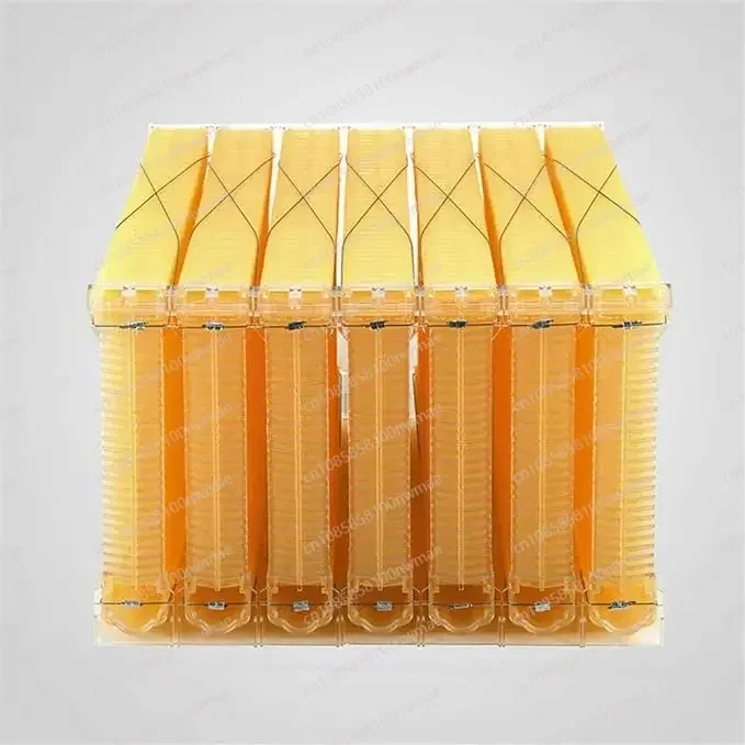 Apiculture Equipment Beekeeping Tool Flows Hive Beehive,Bee House,Automatic Self-Flowing Honey, 7 Bee Hive Frames Set