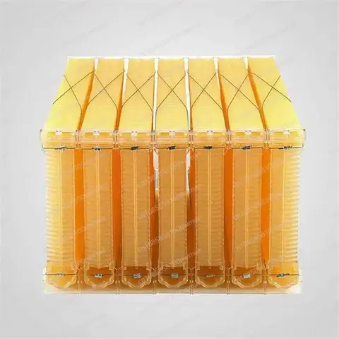 Apiculture Equipment Beekeeping Tool Flows Hive Beehive,Bee House,Automatic Self-Flowing Honey, 7 Bee Hive Frames Set
