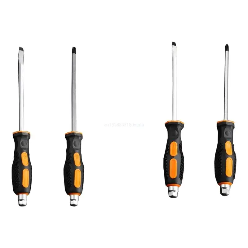 2pcs Profession High Strength Screwdriver With Striking Through Design Dropship
