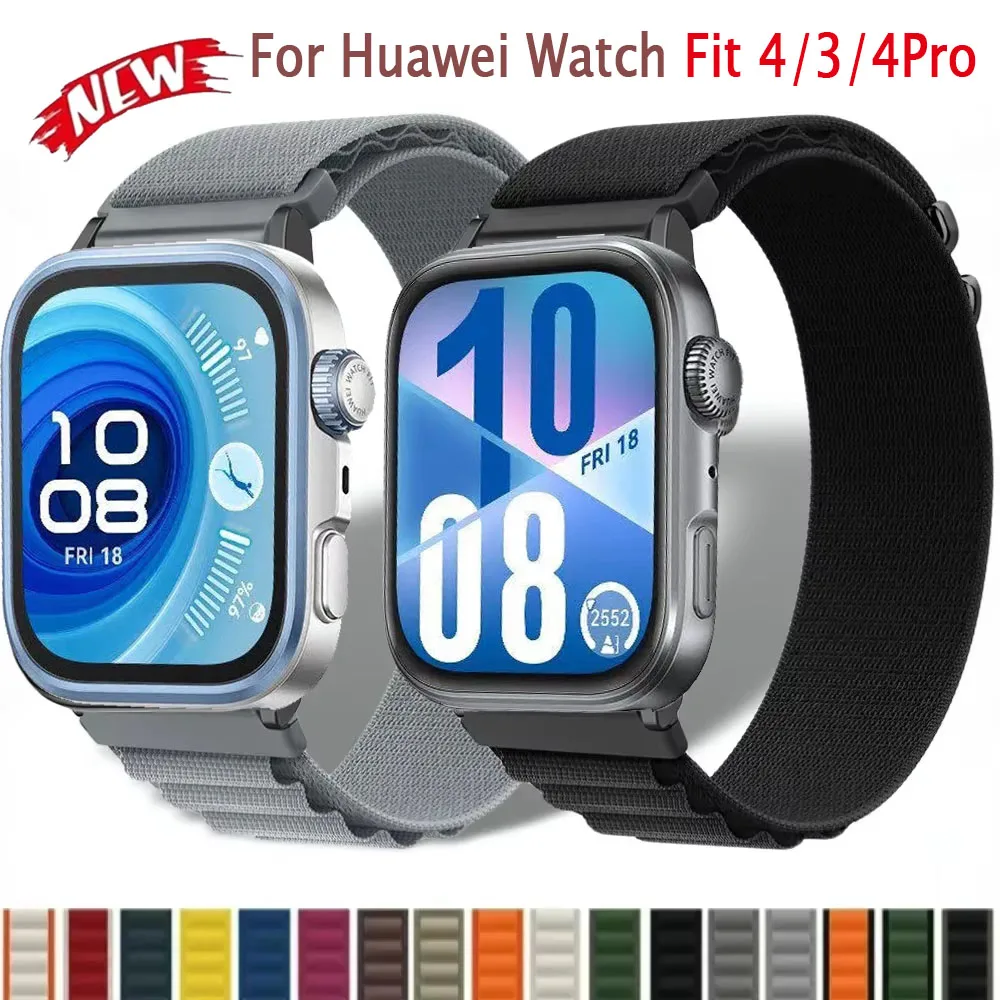 

Alpine Loop Strap For Huawei Watch Fit 4/3 Nylon Adjustable Breathable Wristband For Huawei Watch Fit 4 Pro Bracelet Accessories