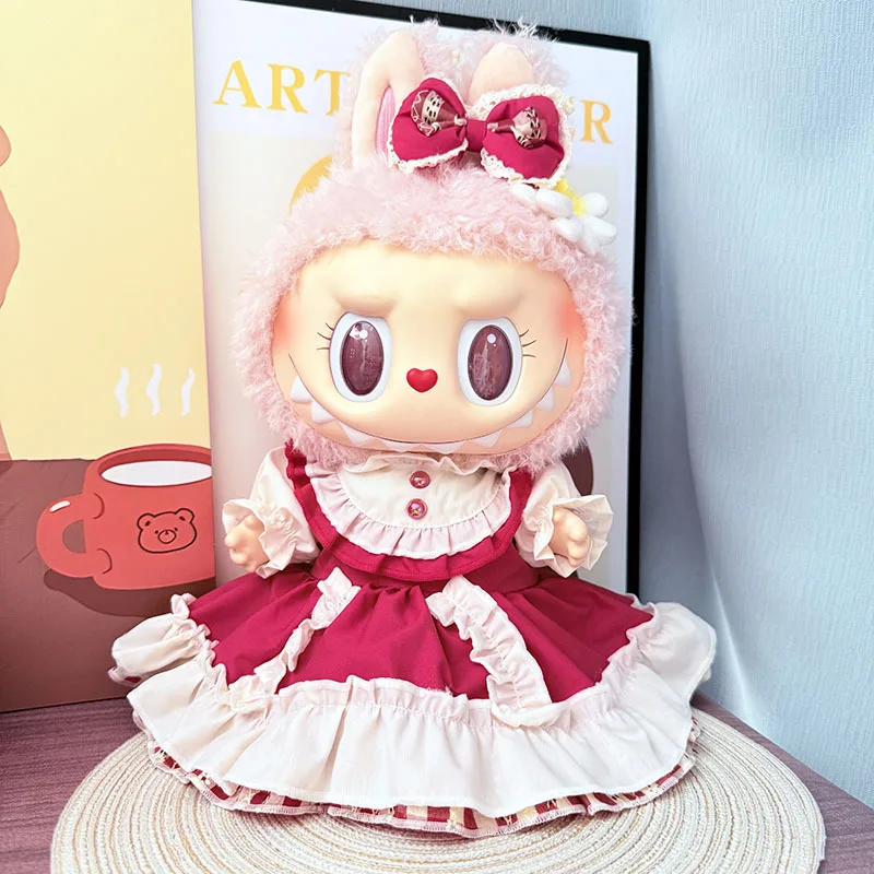 人形の服に適したモココ 38 センチメートルプリンセスリタドレスセットヘアクリップアクセサリークリエイティブデザインおもちゃラブブ服おもちゃ