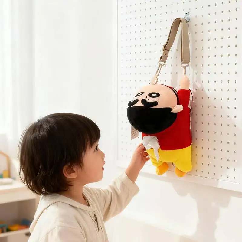 

Новейшая плюшевая игрушка-фигурка Crayon Xiaoxin в виде автомобильного ящика для хранения, милая аниме-кукла для декора дома, подарок