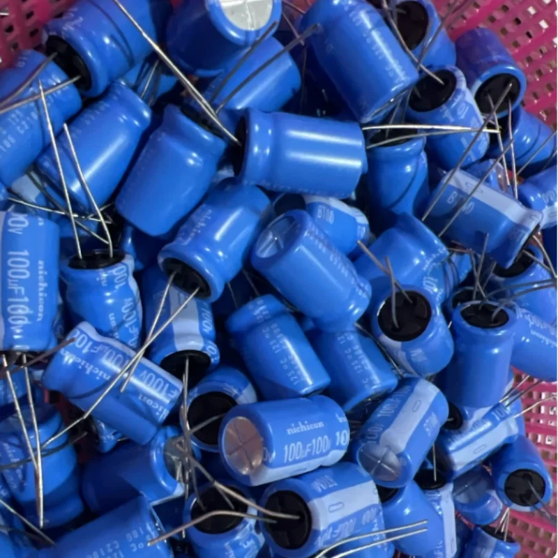 10PCS-100PCS  100UF 100V Japanese Nichicon electrolytic capacitor 100V100UF 12.5 * 20 BT high temperature resistance