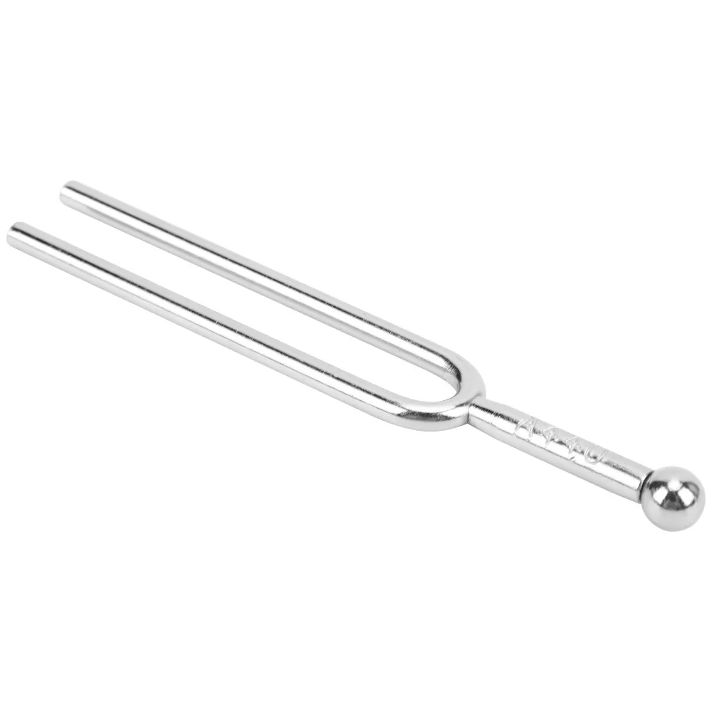 2PCS Durable 440Hz Tuning Fork Steel Silver Color 440Hz Tuning Fork Standard A Sound Reference Tool Music Instrument Calibration