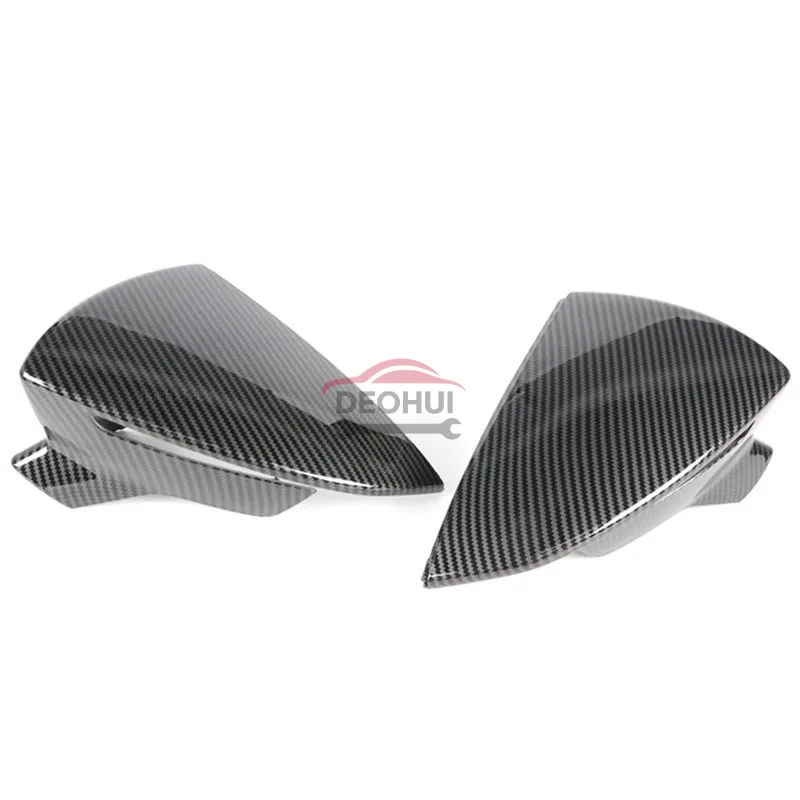 CSDOH 2pcs Car Side Door Rear View Mirror Cover Cap Add on For SEAT Leon MK3 5F ST FR Cupra Ibiza Mk5 Arona KJ7 2017-2020 - view 3