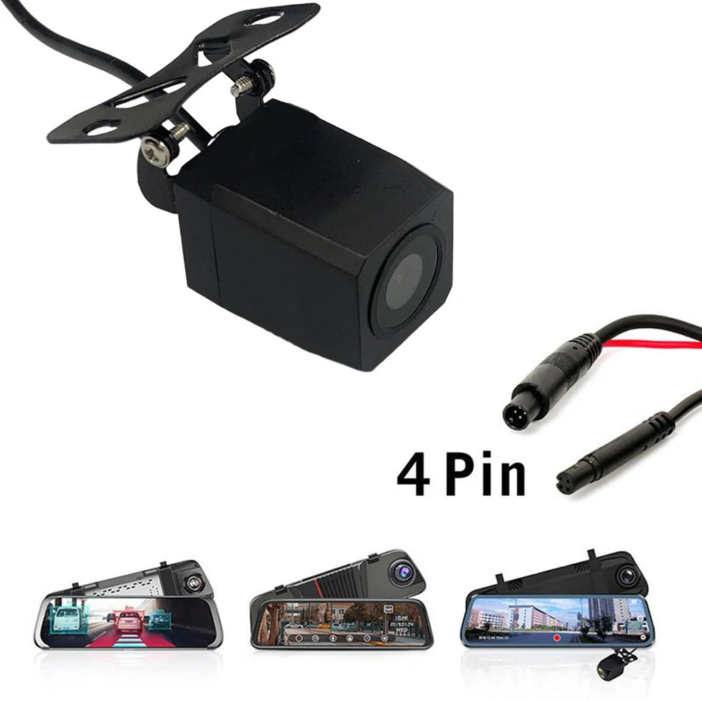 Car Rear View Camera 4 Pin Reversing Auto Parking Reversing Rearview Mirror Camera For Car DVR Auto Dash Cam Video Recorder
