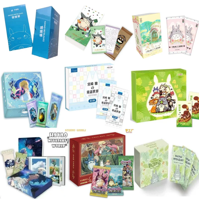 

New Full Range Miyazaki Hayao Card Booster Fairy Tales Classic Anime Childhood Memories Cherished Children's Toy Girls