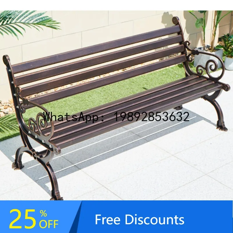 

CZ Outdoor Park Chair Waterproof Sunscreen casual Chair Hotel Courtyard Outdoor Metal Table and Chair