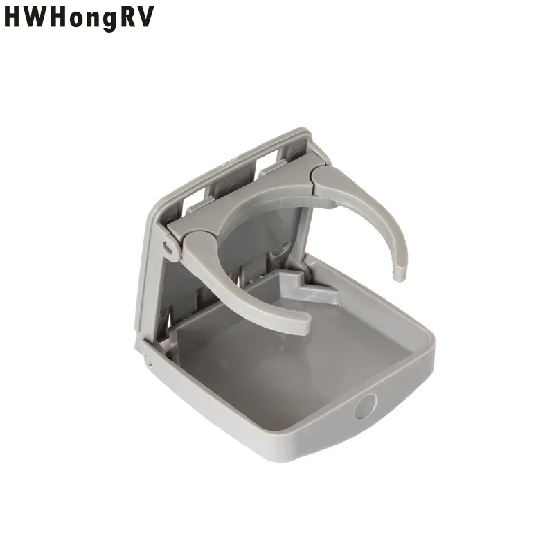 2 PCS Car Bottle Bracket With Adjustable Function Golf Cart Drink Holder Marine Nyron Rail Mount Cup Holder Yacht  Grey Color