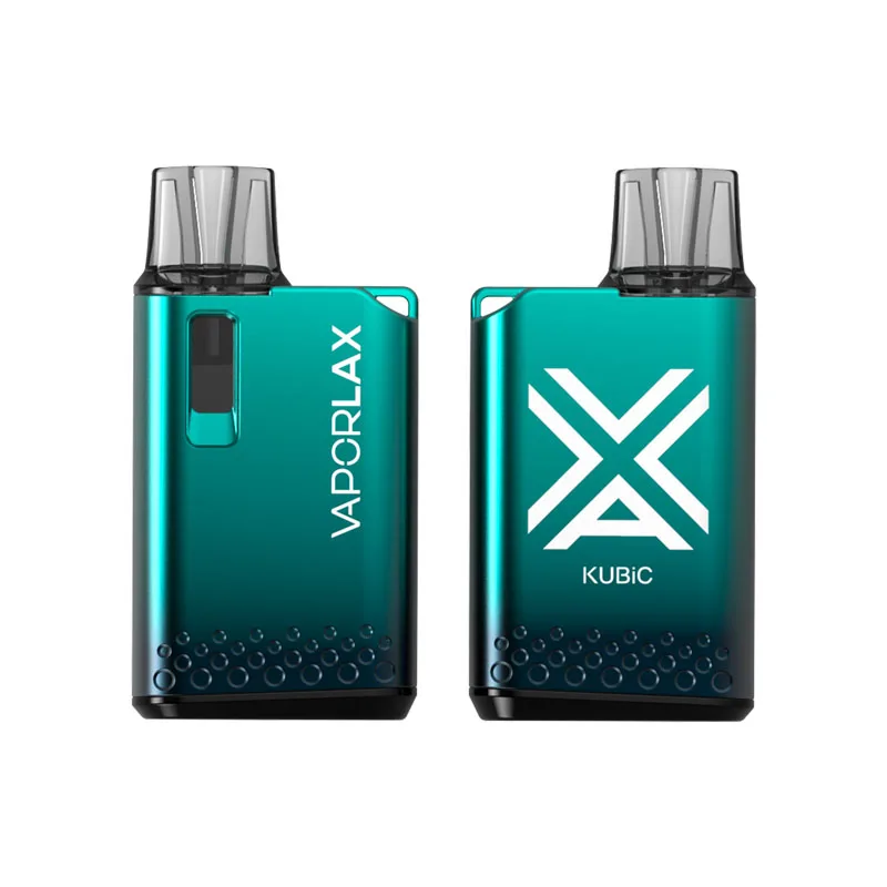 VaporLax Kubic Pod Mod System Kit Electronic E Cigarette 500mAh Battery 2.0ml 0.8ohm Mesh Coil Cartridge Vaper Atomizer Vape