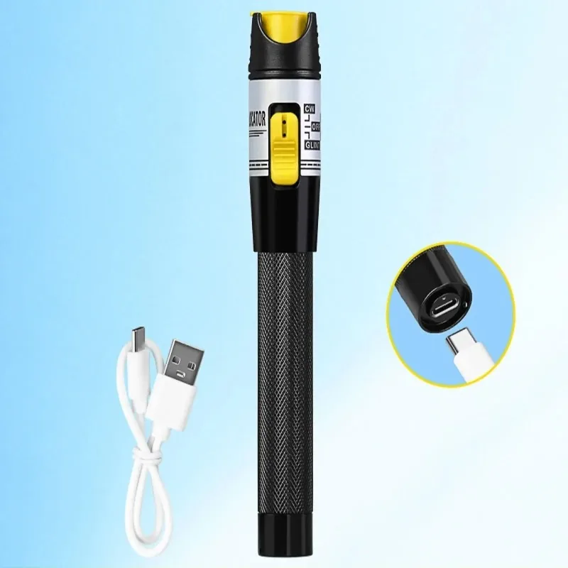

VFL Non Touch Portable Fiber Visual Fault Locator Pen 50KM Rechargeable Optic Cable Tester Tool K-C15