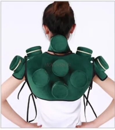 Smokeless Moxibustion Box Red Velvet Bag Cover Moxa Stick Acupuncture Roller Holder Neck Waist Body Acupoint Massage Therapy