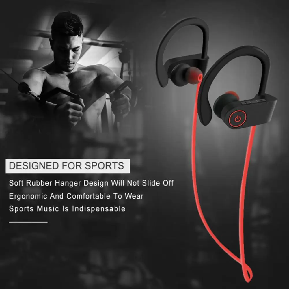 Wireless Bluetooth-compatible Headphones Earphone with Cvc6.0 Noise Reduction Microphone Waterproof Wireless Sports for Gym