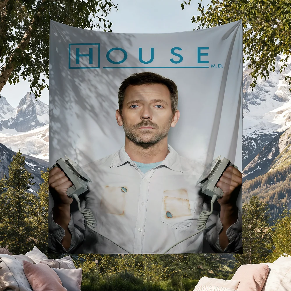 TV House Flag For Football Festival Halloween Gym Outdoor Garden Sports Party Gift Decor Banner
