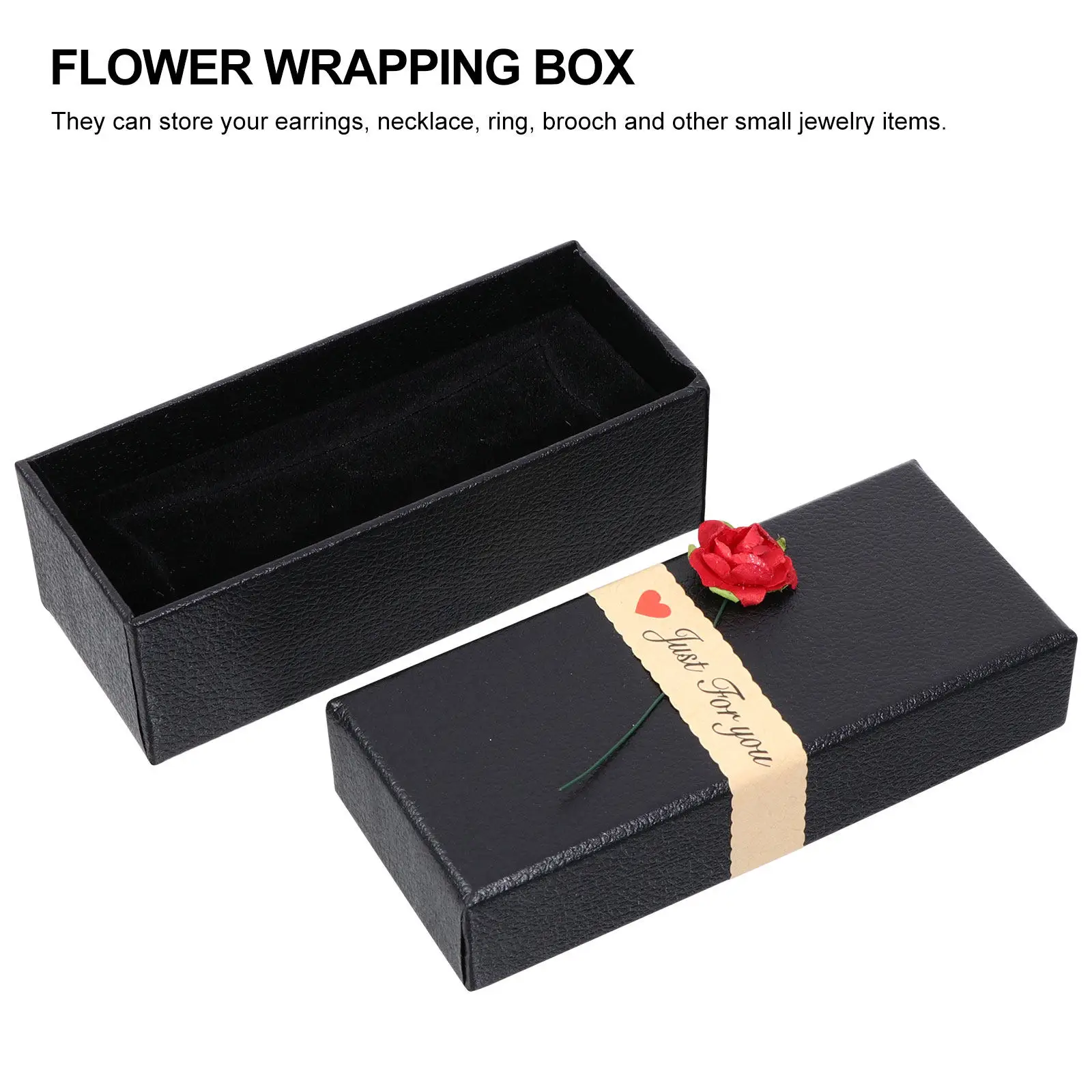 

Набор из 6 шкатулок для украшений с цветочным дизайном и узором в виде роз, изящный подарочный футляр для женщин и девушек, с губчатой подкладкой, на День рождения, Рождество, День матери