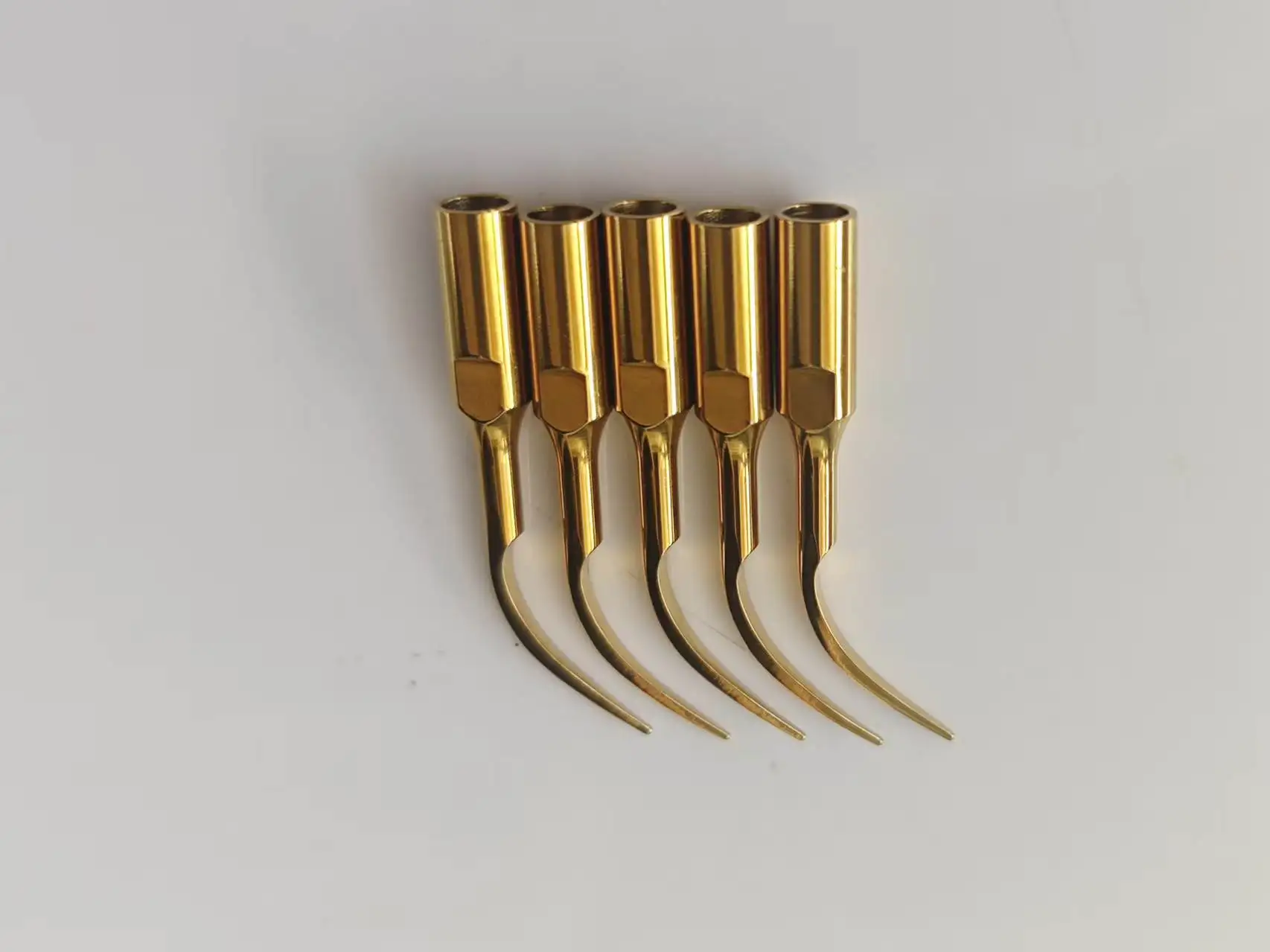 5Pcs Titanium Gold Dental Ultrasonic Scaler Tips PD1T Compatible with EMS Woodpecker VRN Scaler Handpiece for Professional Clean view 2